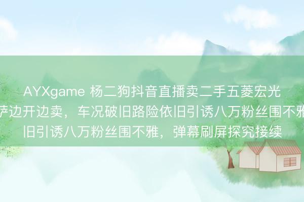 AYXgame 杨二狗抖音直播卖二手五菱宏光,从家乡一齐开到拉萨边开边卖,车况破旧路险依旧引诱八万粉丝围不雅,弹幕刷屏探究接续