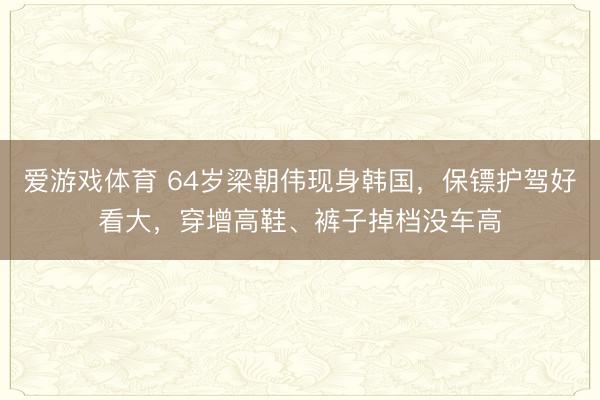 爱游戏体育 64岁梁朝伟现身韩国，保镖护驾好看大，穿增高鞋、裤子掉档没车高